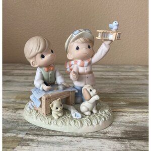 Precious Moments “We’ve Got the Right Plan” Figurine 2001 Enesco 937282
